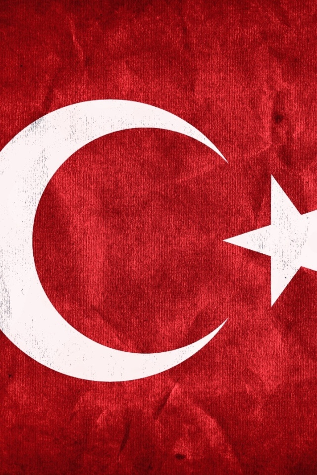 Sfondi Turkey Flag 640x960