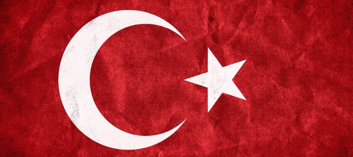 Das Turkey Flag Wallpaper 720x320