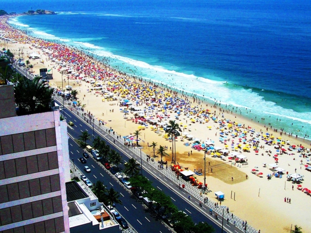 Das Rio De Janeiro Beach Wallpaper 640x480