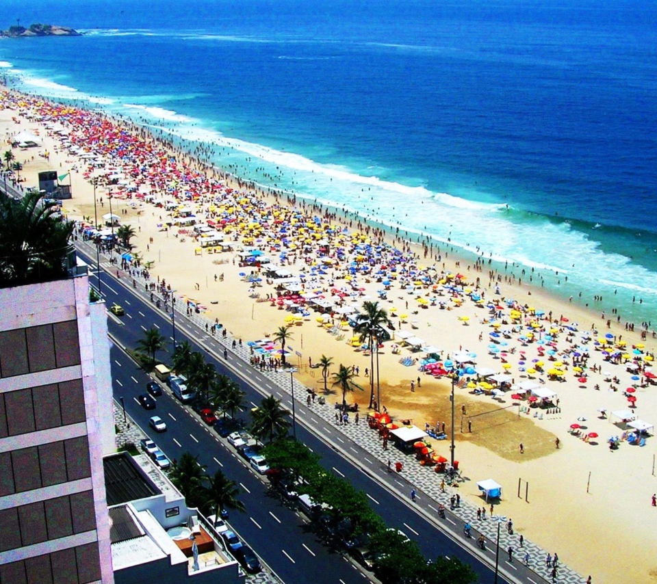 Fondo de pantalla Rio De Janeiro Beach 960x854