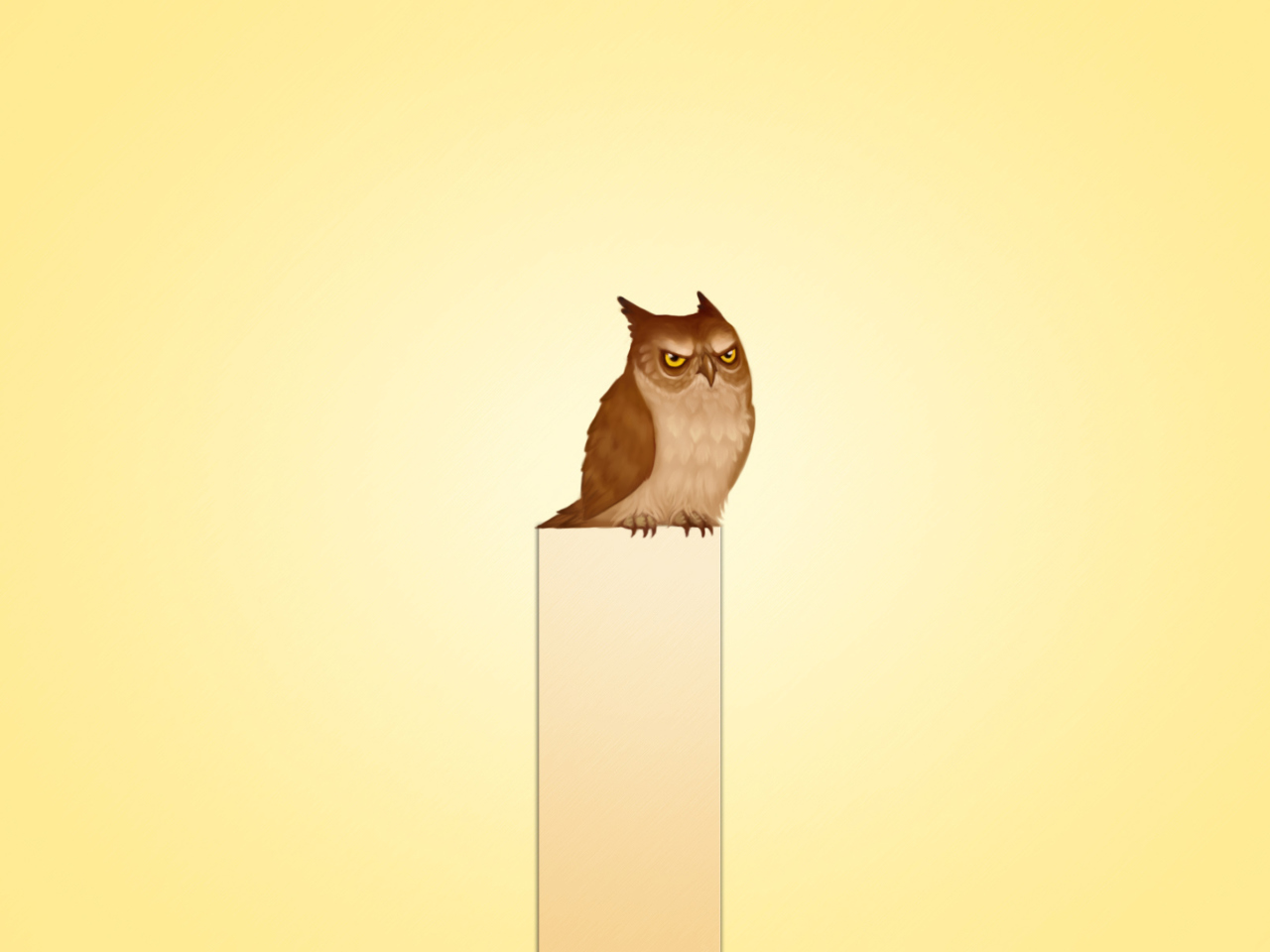 Das Owl Illustration Wallpaper 1280x960
