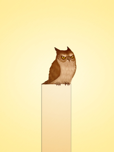 Fondo de pantalla Owl Illustration 480x640