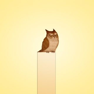 Kostenloses Owl Illustration Wallpaper für 1024x1024