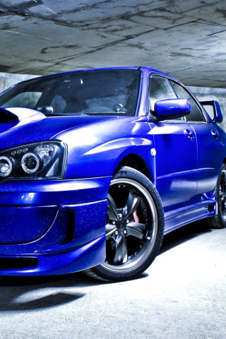 Subaru Impreza WRX wallpaper 320x480