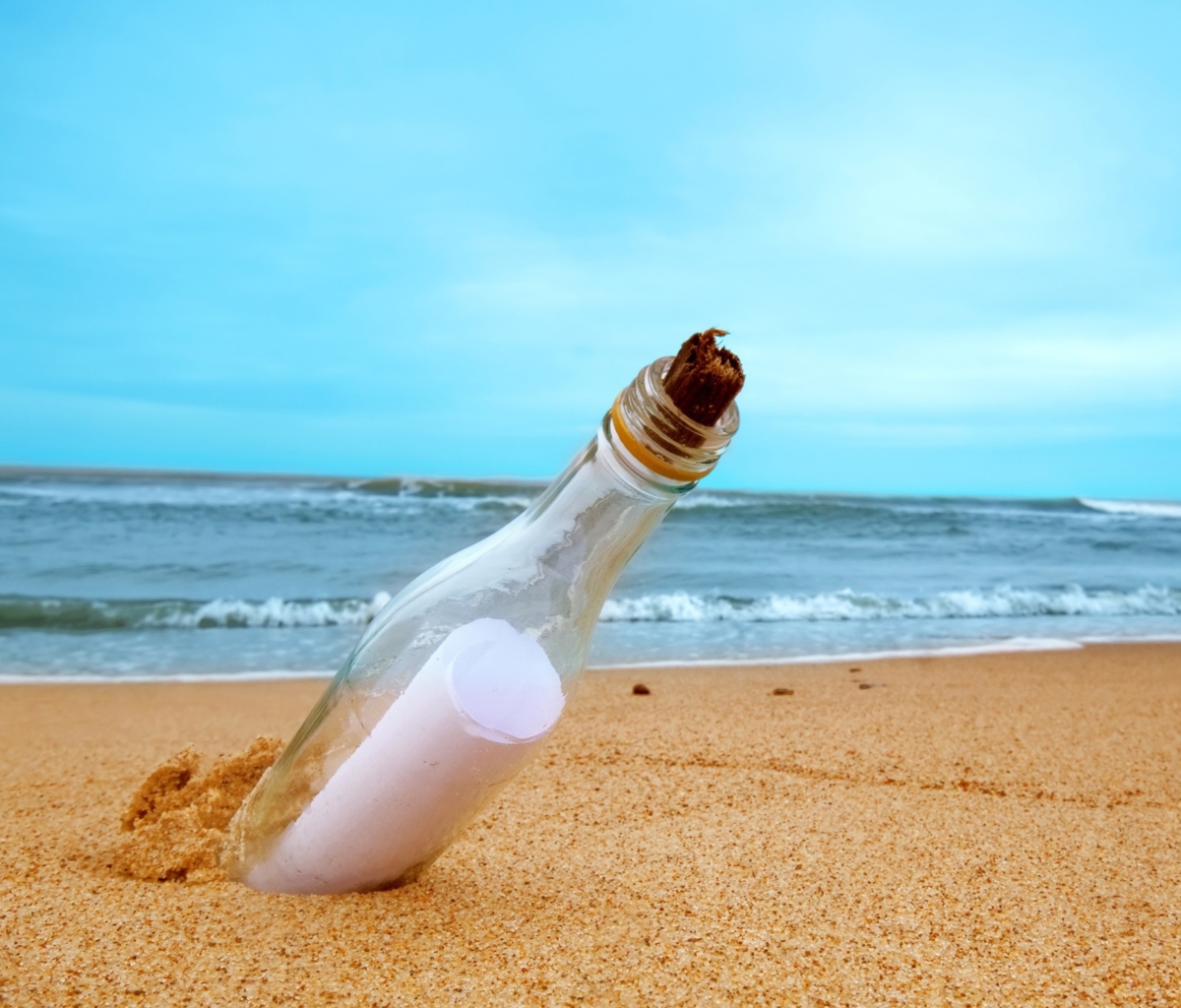 Обои Message In Bottle 1200x1024