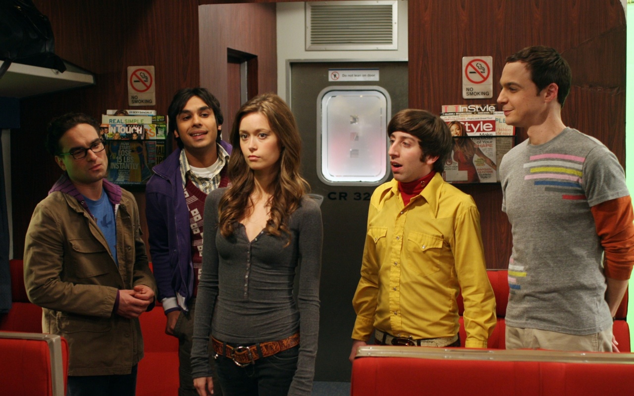Обои The Big Bang Theory with Bernadette Rostenkowski 1280x800