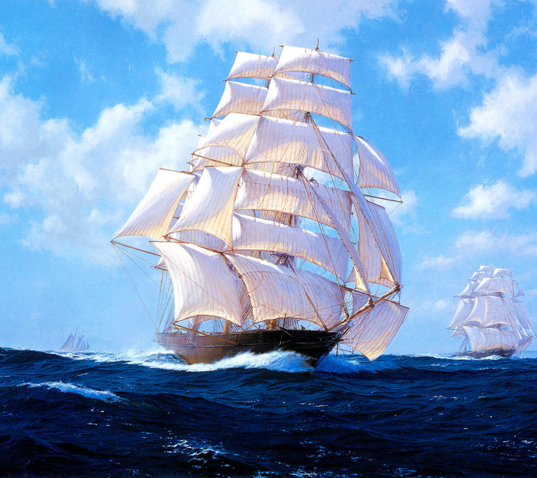 Fondo de pantalla Ships Artwork Steven Dews 1080x960
