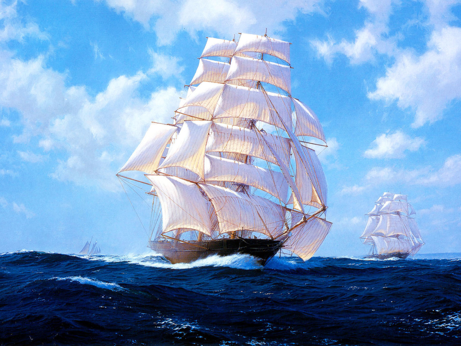 Fondo de pantalla Ships Artwork Steven Dews 1600x1200