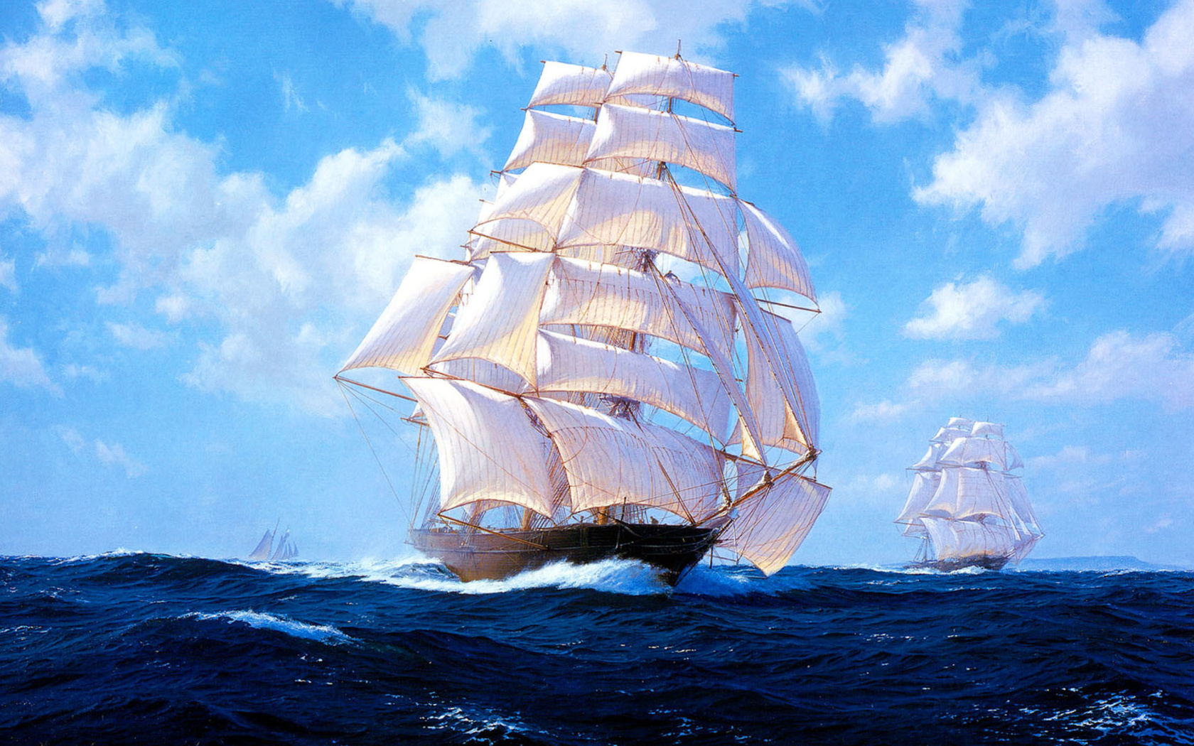 Обои Ships Artwork Steven Dews 1680x1050