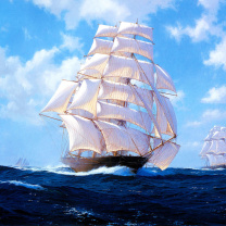 Das Ships Artwork Steven Dews Wallpaper 208x208