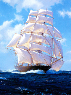 Das Ships Artwork Steven Dews Wallpaper 240x320