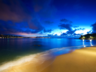 Screenshot №1 pro téma Night Beach 320x240