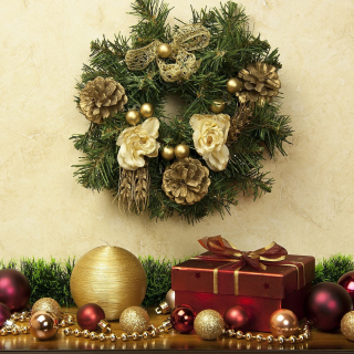 Kostenloses Christmas Decorations Collection Wallpaper für iPad