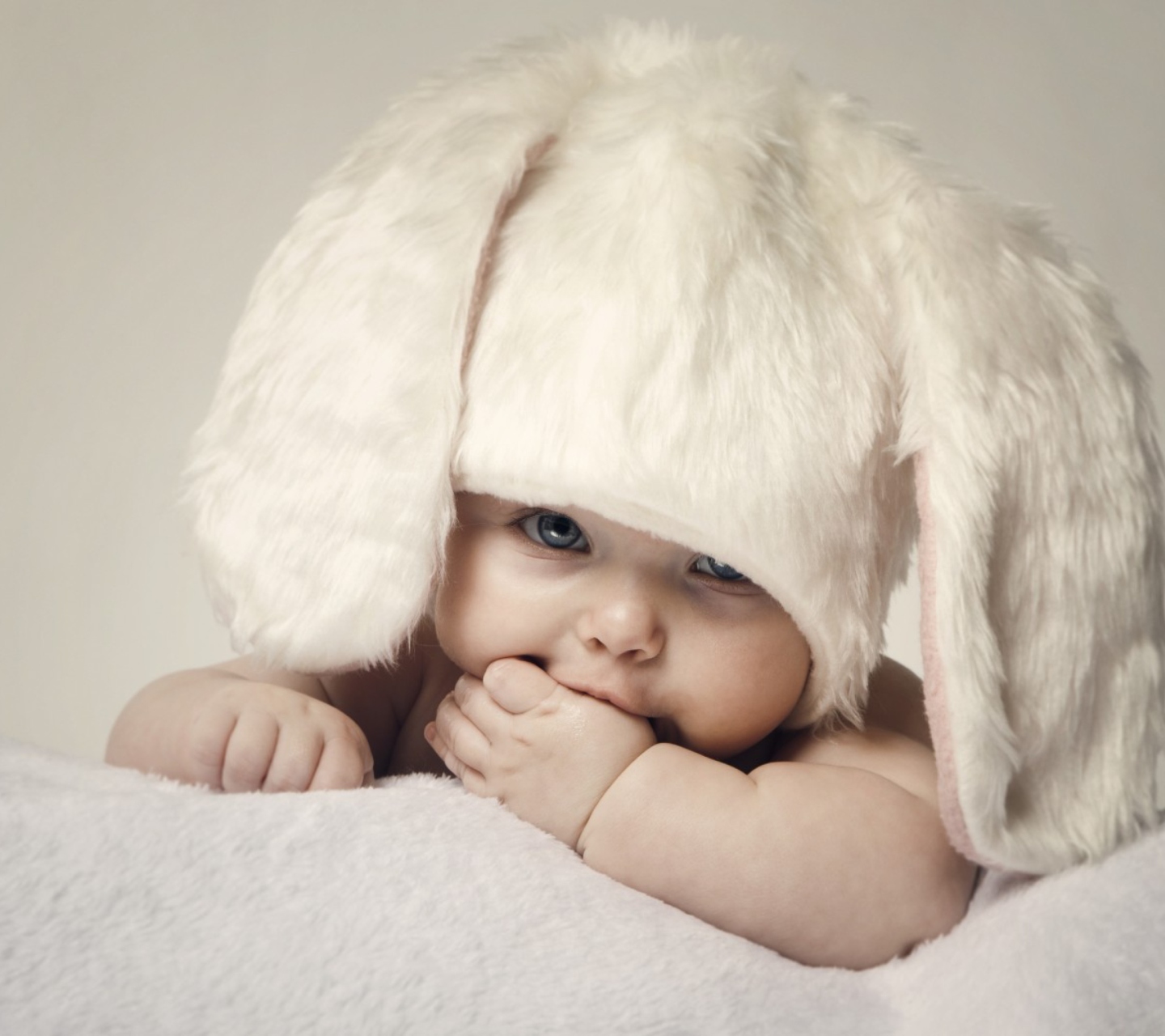 Screenshot №1 pro téma Cute Baby Bunny 1440x1280