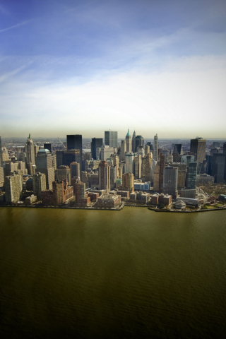 Sfondi New York Aerial View 320x480