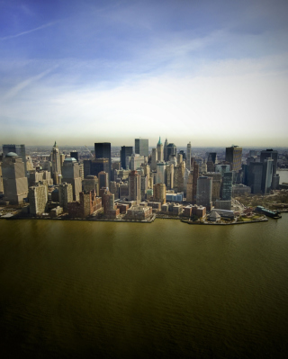 New York Aerial View papel de parede para celular para Nokia C3-01