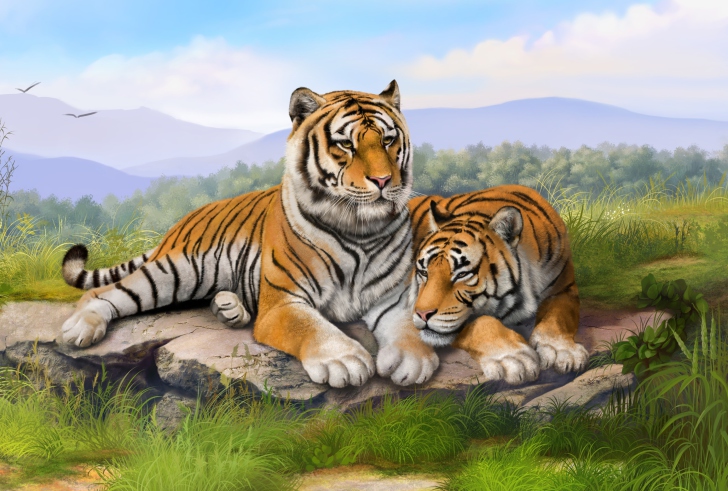 Screenshot №1 pro téma Tigers Art