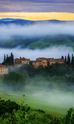 Das Tuscany, Italy Wallpaper 240x400