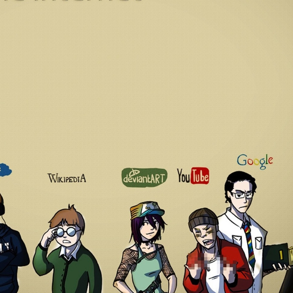 Social Networks, Twitter, Facebook, Youtube, Wikipedia screenshot #1 1024x1024