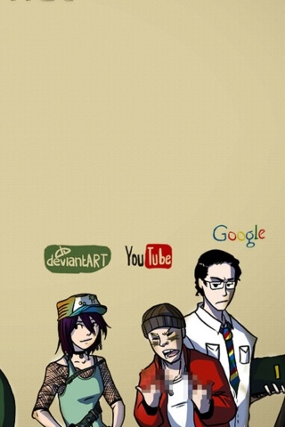 Fondo de pantalla Social Networks, Twitter, Facebook, Youtube, Wikipedia 320x480