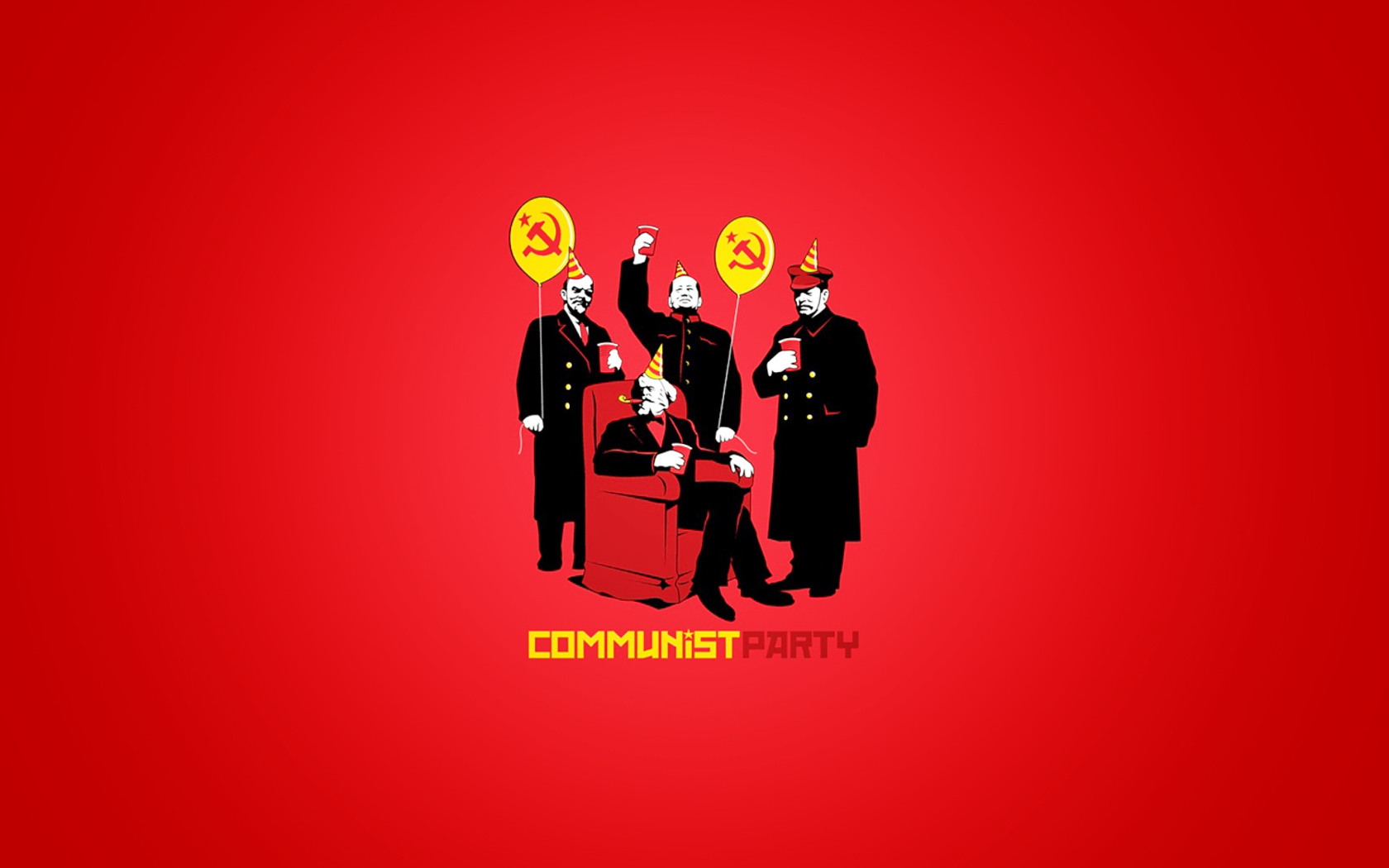 Das Communism, Lenin, Karl Marx, Mao Zedong Wallpaper 1680x1050