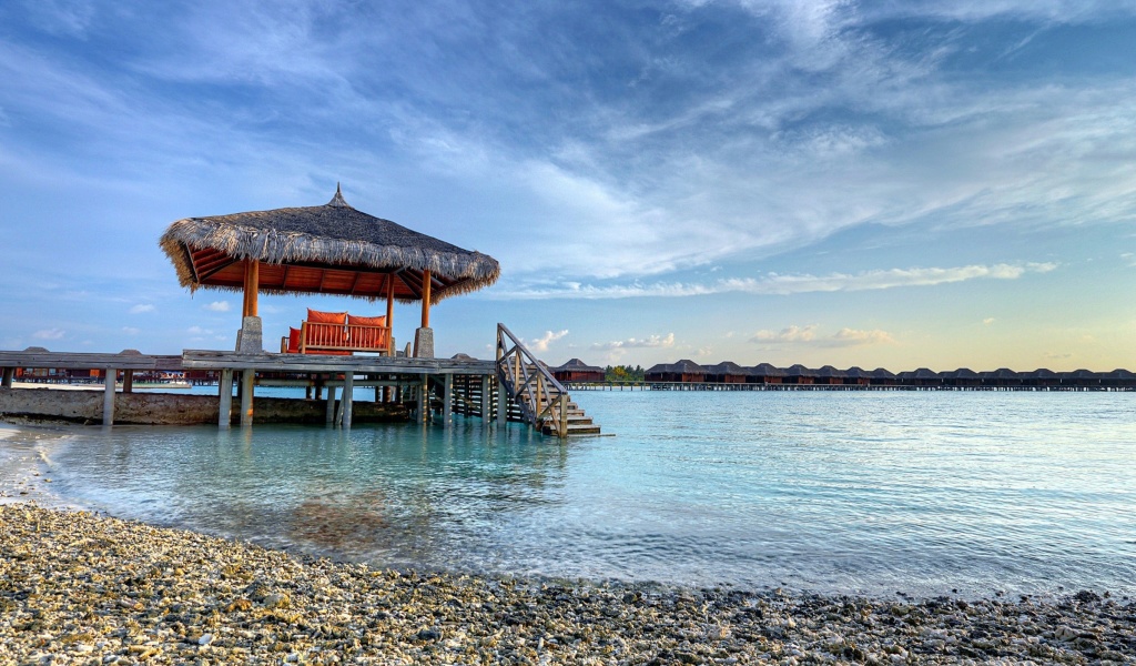 Fondo de pantalla Tropical Maldives Resort good Destination 1024x600