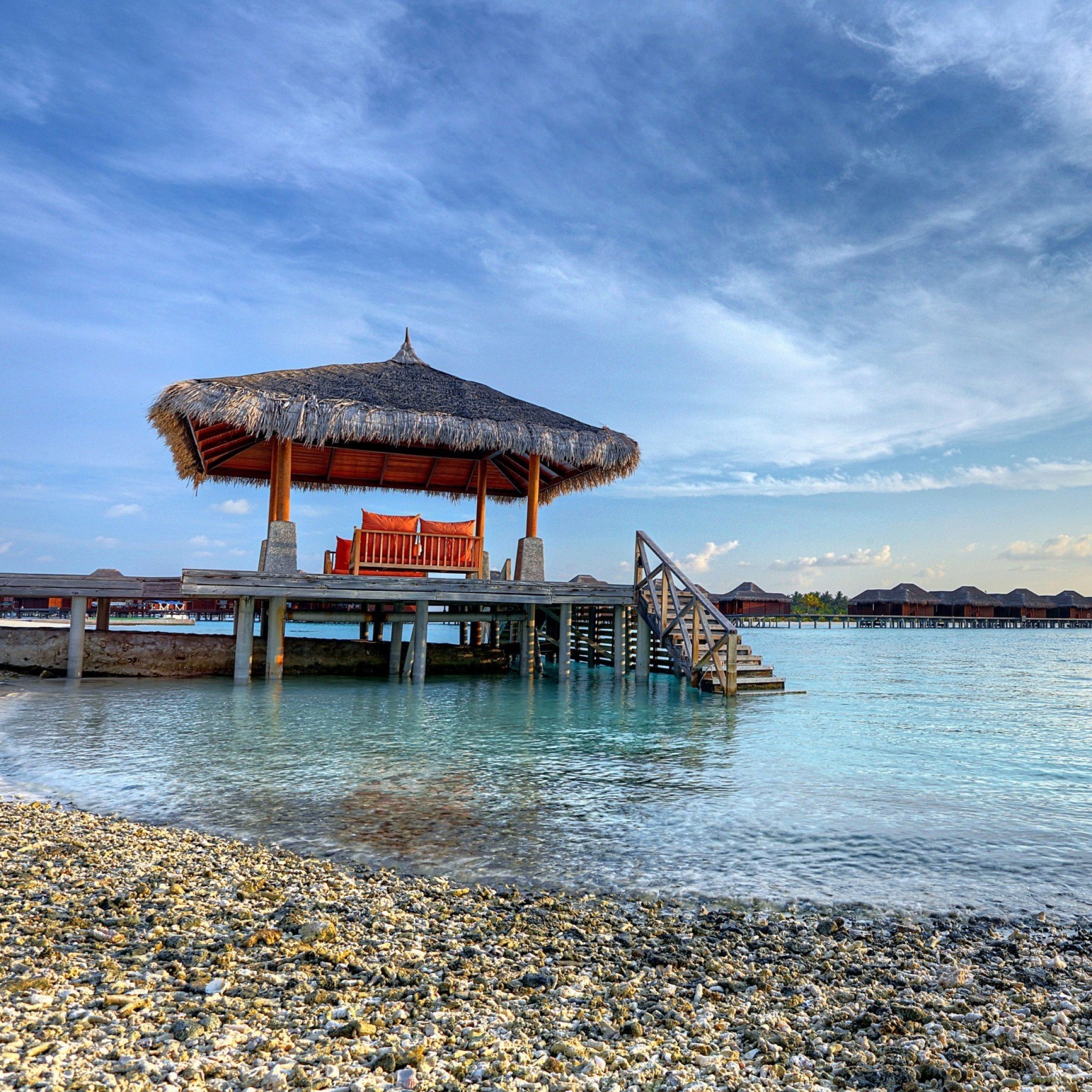 Fondo de pantalla Tropical Maldives Resort good Destination 2048x2048