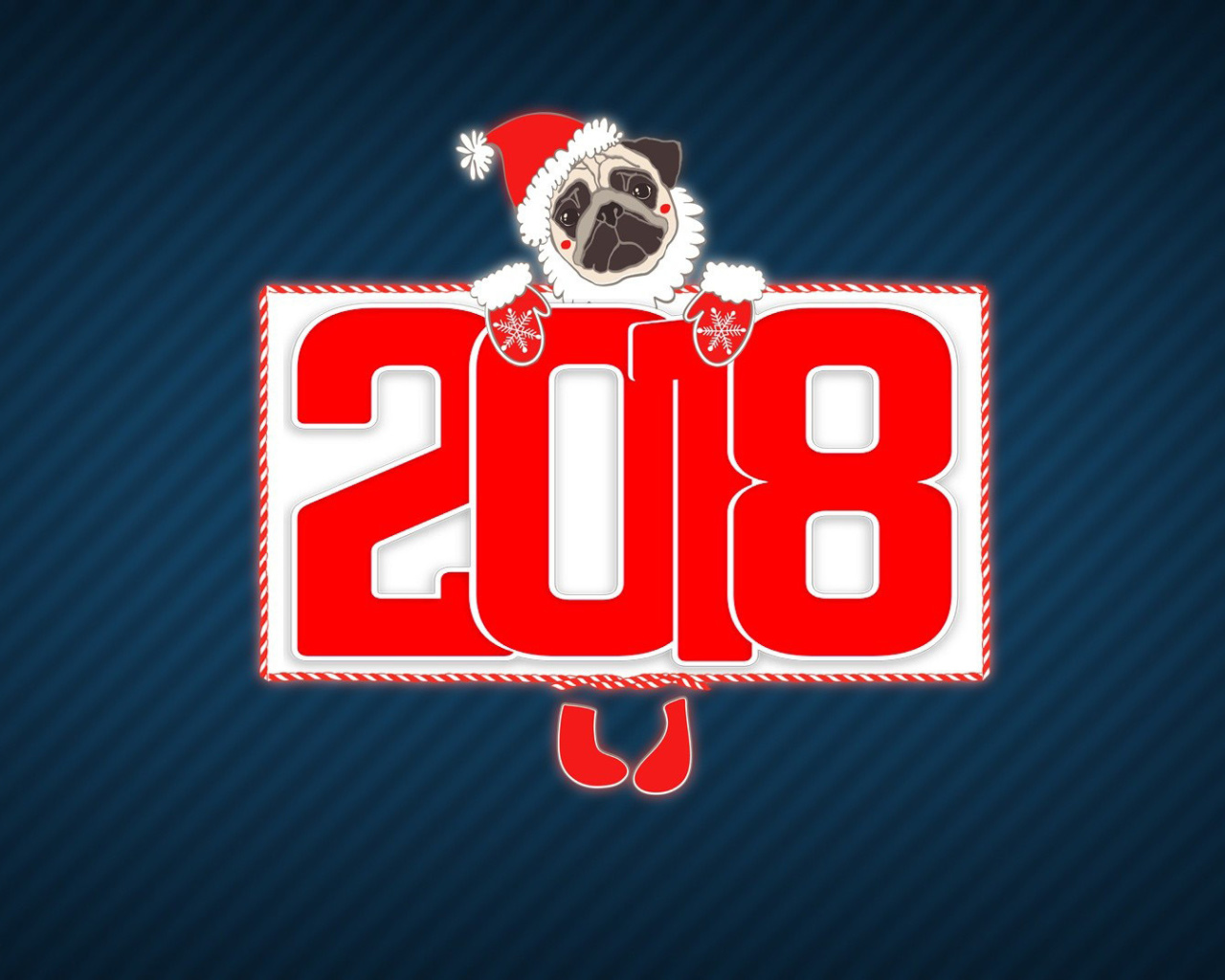 Fondo de pantalla 2018 New Year Chinese horoscope year of the Dog 1280x1024