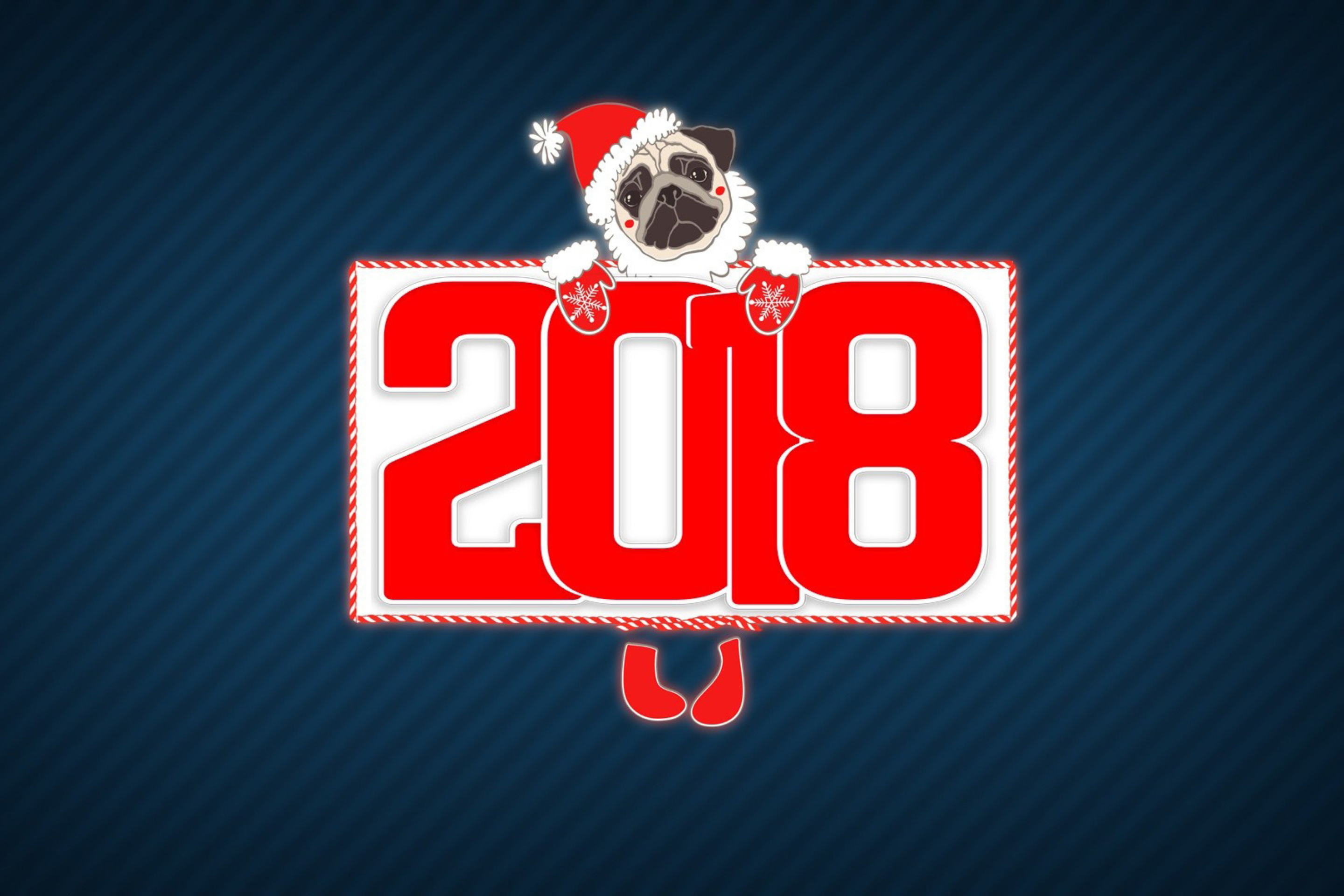 Fondo de pantalla 2018 New Year Chinese horoscope year of the Dog 2880x1920