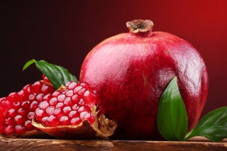 Ripe fruit pomegranate Wallpaper for Android, iPhone and iPad