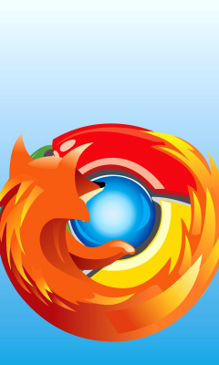 Das Mozilla Chrome Wallpaper 240x400