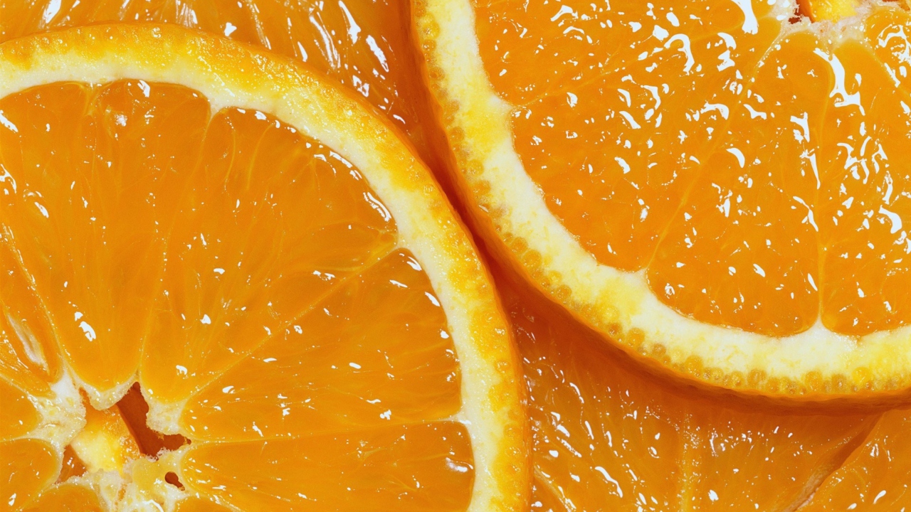 Fondo de pantalla Orange Slices 1280x720