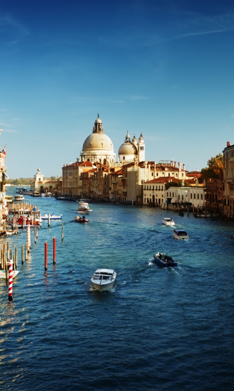 Das Venice, Italy, The Grand Canal Wallpaper 480x800