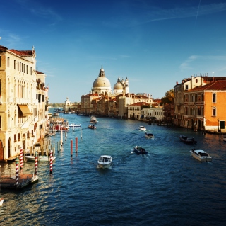 Kostenloses Venice, Italy, The Grand Canal Wallpaper für iPad mini