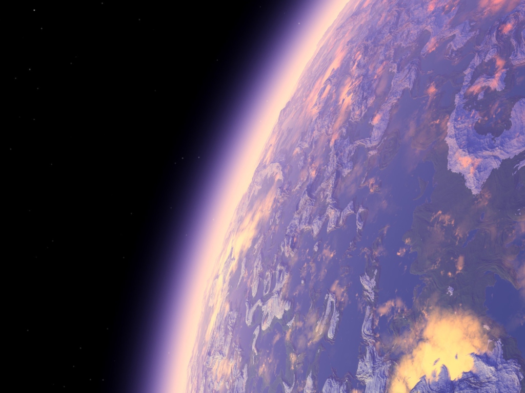 Screenshot №1 pro téma Purple Planet 1024x768