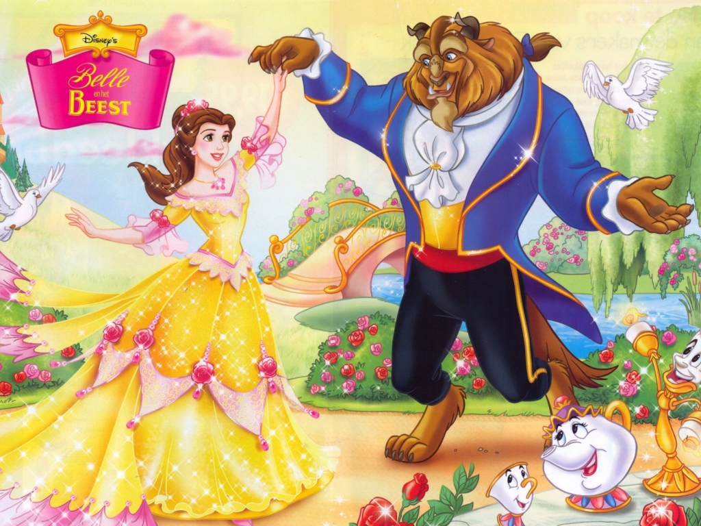 Обои Princess Belle Disney 1024x768