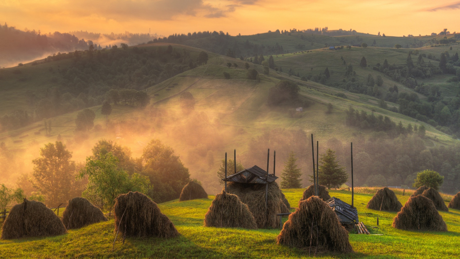 Обои Autumn in Ukraine 1600x900