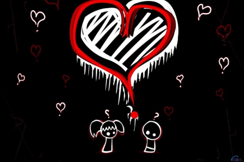 Emo Hearts screenshot #1 480x320