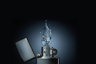 Free Zippo Water Fire Picture for Android, iPhone and iPad