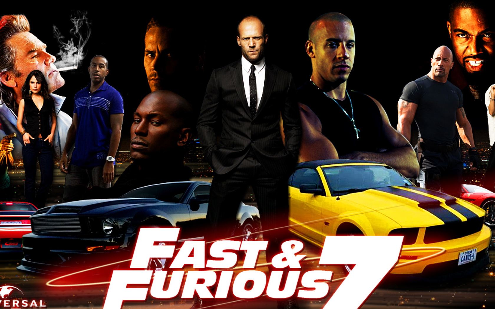 Fondo de pantalla Fast and Furious 7 Movie 1680x1050