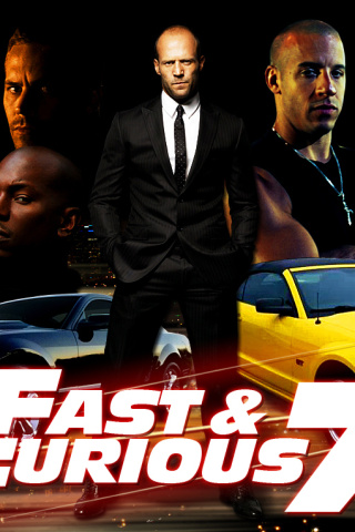 Das Fast and Furious 7 Movie Wallpaper 320x480