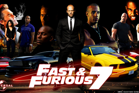 Обои Fast and Furious 7 Movie 480x320