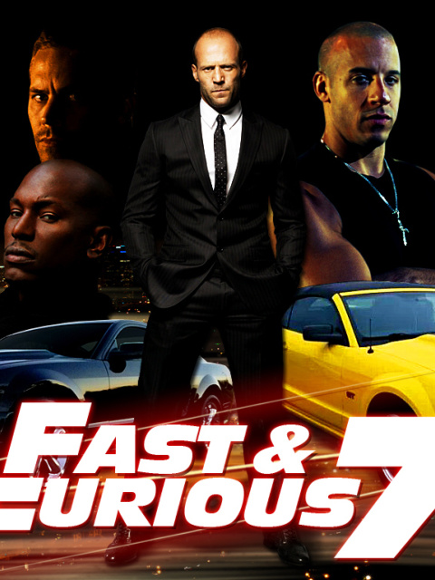 Обои Fast and Furious 7 Movie 480x640