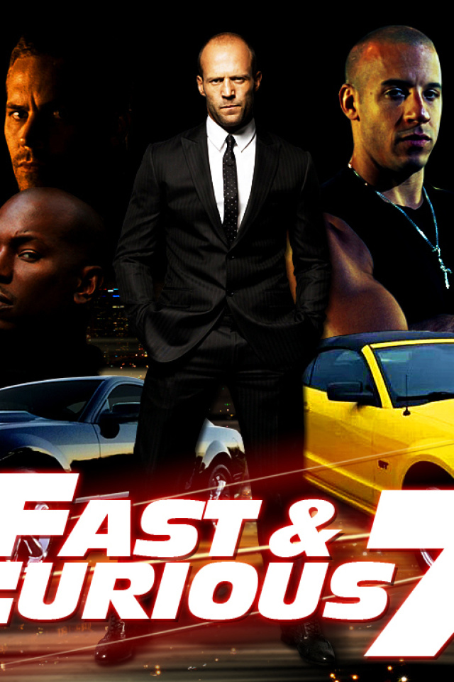 Das Fast and Furious 7 Movie Wallpaper 640x960