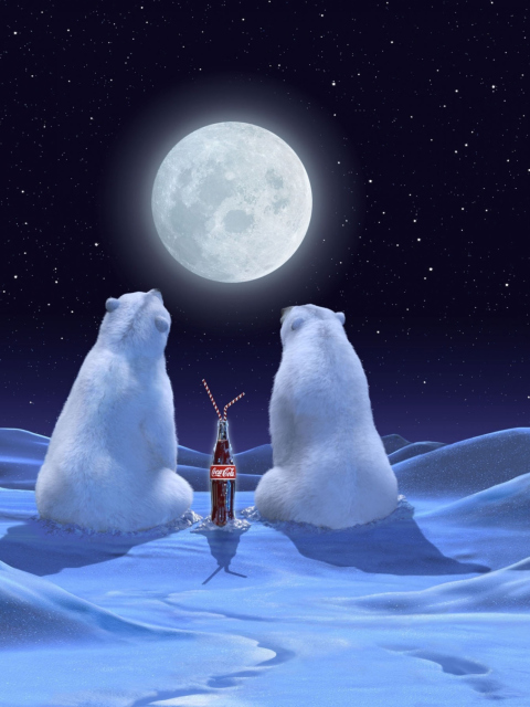 Polar Bears And Coca Cola screenshot #1 480x640