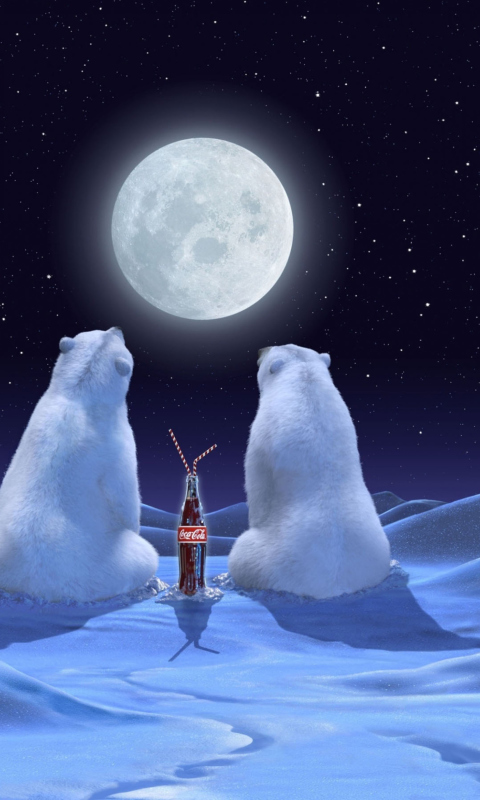 Polar Bears And Coca Cola screenshot #1 480x800