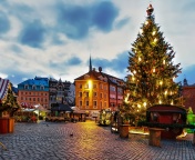 Fondo de pantalla Riga Christmas Market 176x144