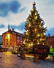 Riga Christmas Market wallpaper 176x220