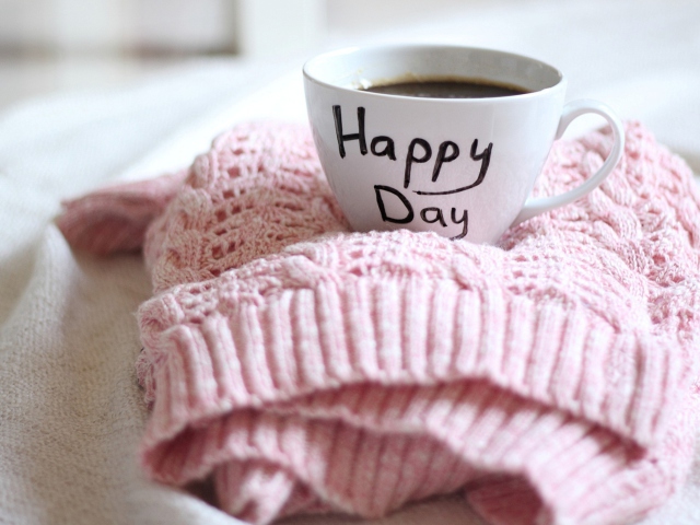 Happy Day Coffee wallpaper 640x480