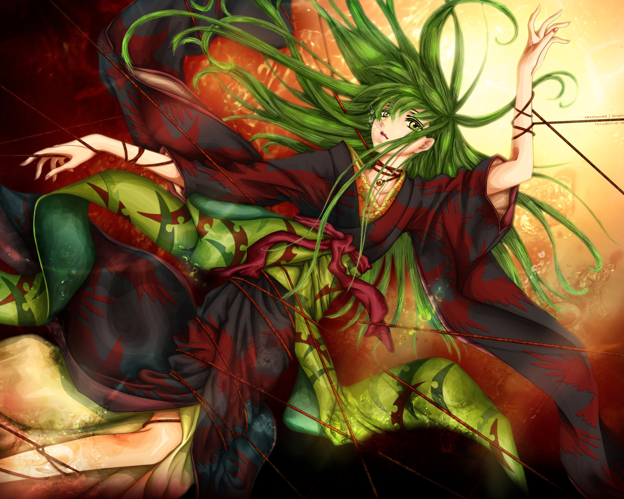 Das Code Geass Shikkoku no Renya Girl Wallpaper 1280x1024